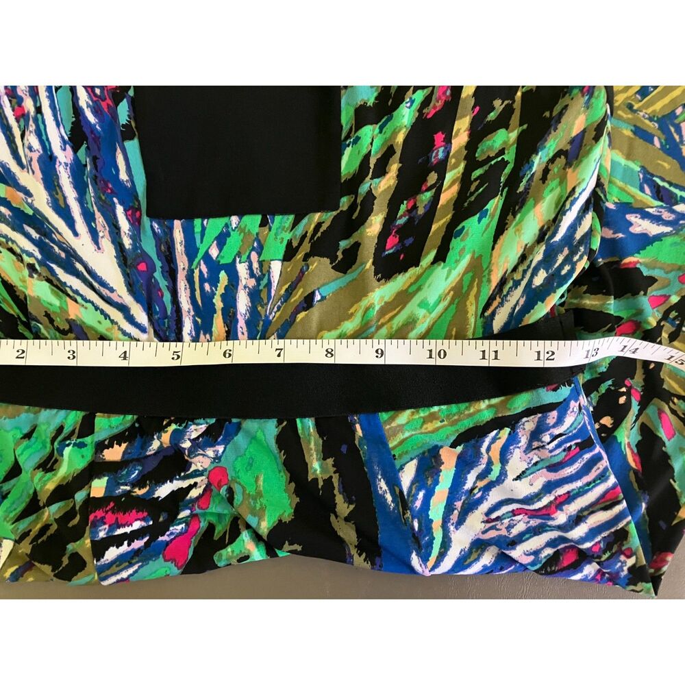 BCBGMaxAzria Lindy dress abstract print halter knee length dress - Picture 8 of 9